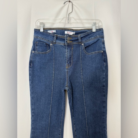 Vigoss Harlow Trouser Flare High Rise Stretchy Jeans With Front Seams Size 7 - Picture 5 of 13